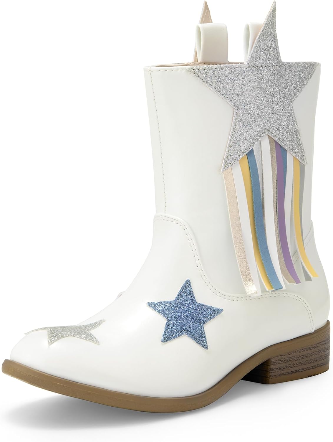 DREAM PAIRS Girls Cowgirl Cowboy Western Mid Calf Tassel Boots