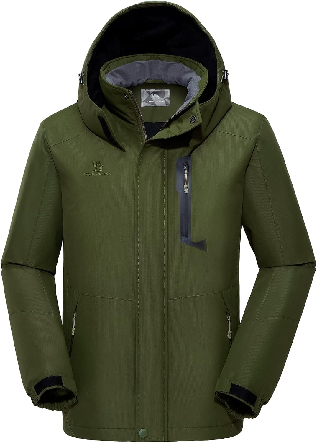 CAMELSPORTS Waterproof Snow Jacket with Removable Hood