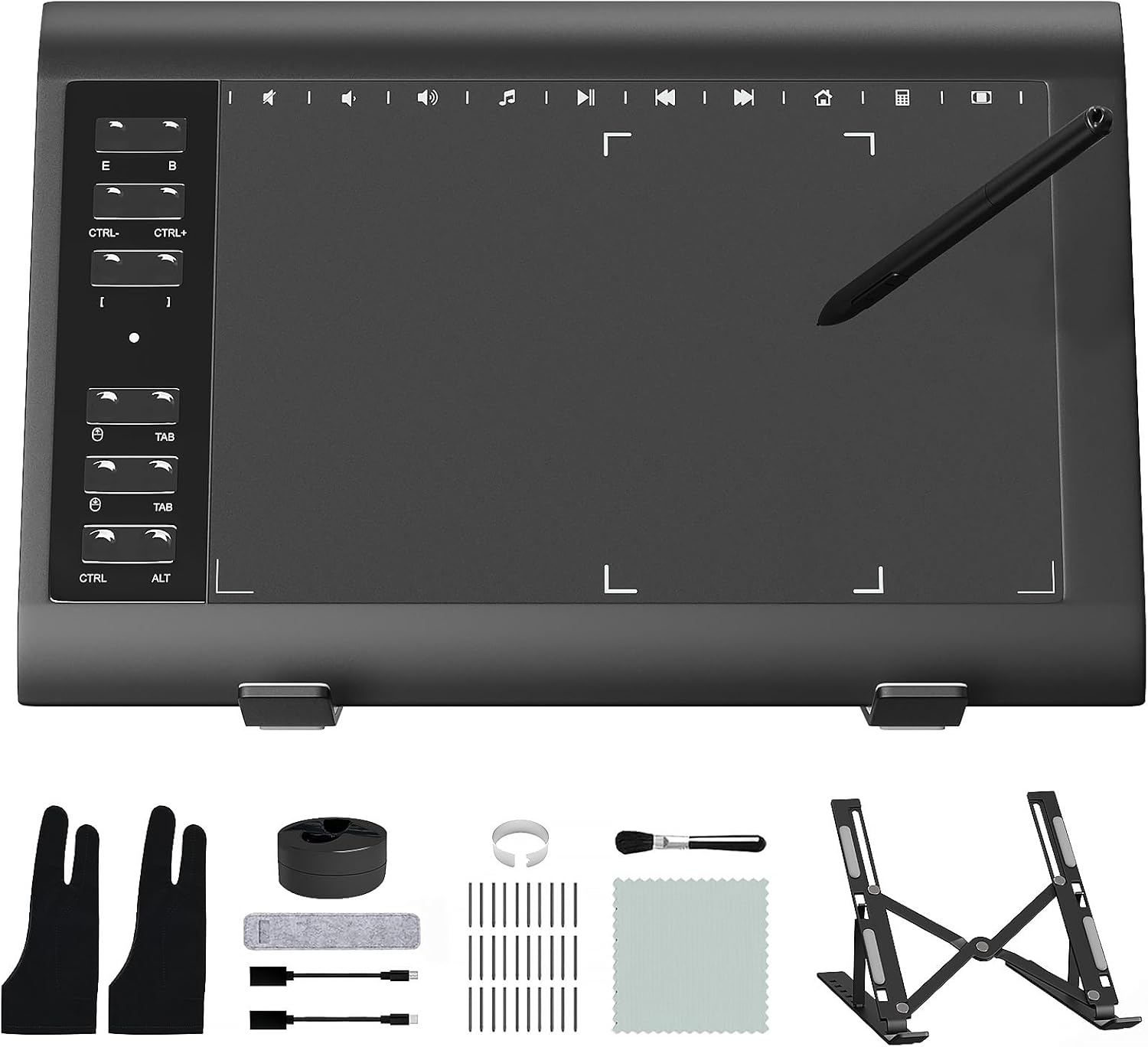 Graphic Drawing Tablet for PC with 8192 Pressure Sensitivity