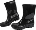 Waterproof Womens Rain Boots Insulated Lightweight - Stylish Wide Calf
