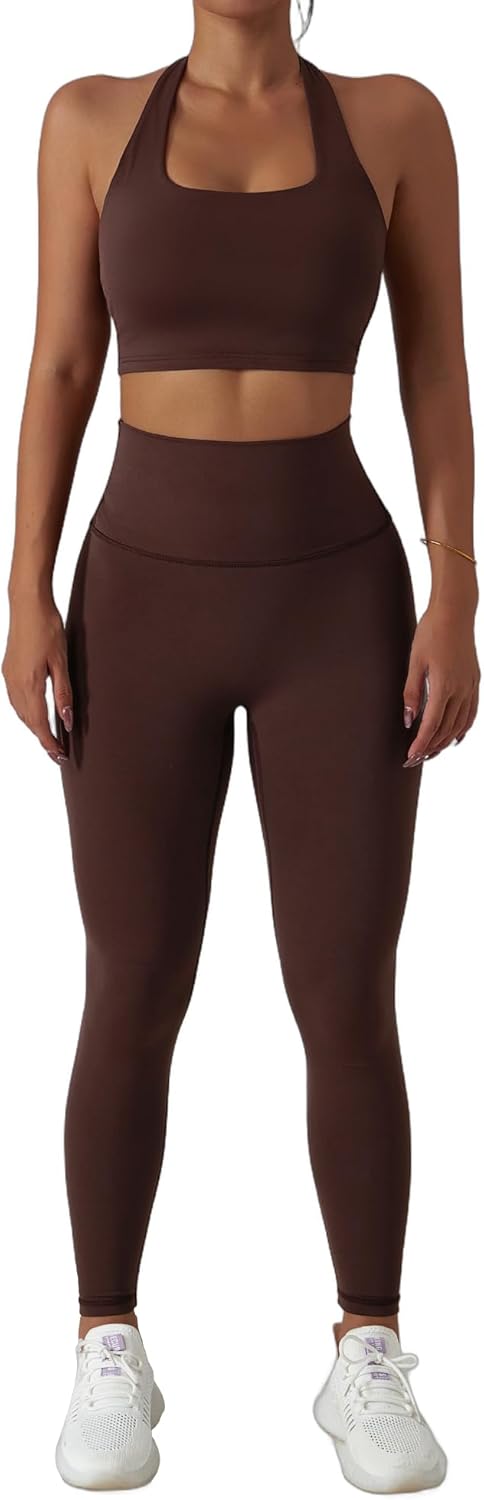 Womens 3 Piece Workout Set for Gym Running Training Comfort