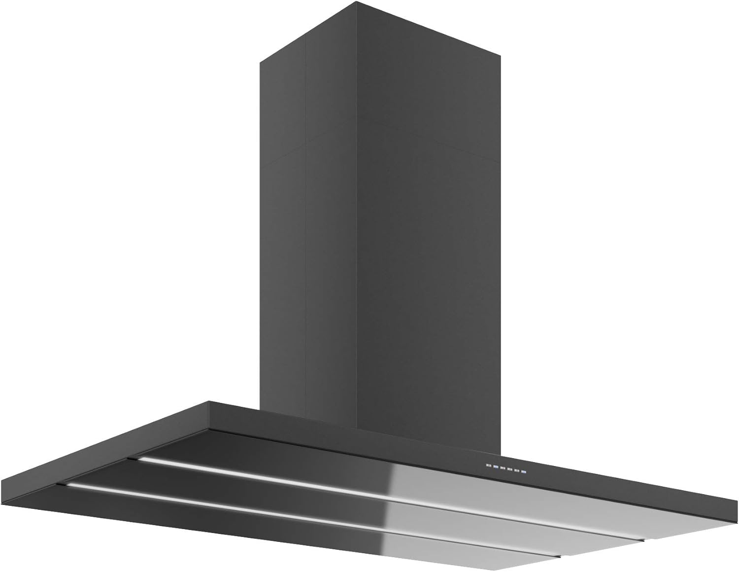 Futuro Island-Mount Range Hood 48in 940-CFM | Viale Black