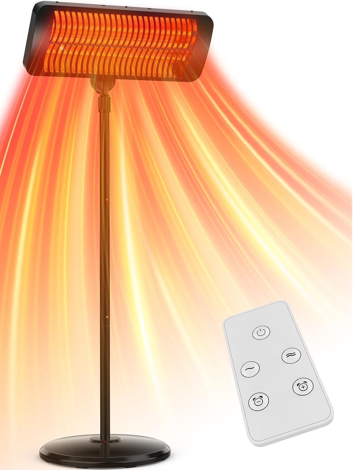 Outdoor Heater with 12H Timer & 3 Heat Levels for Comfort