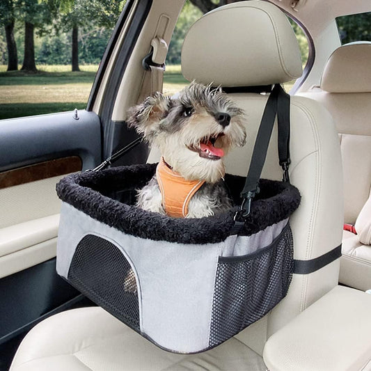 ROODO Height-Adjustable Dog Car Seat: For Small Pets Under 20lbs