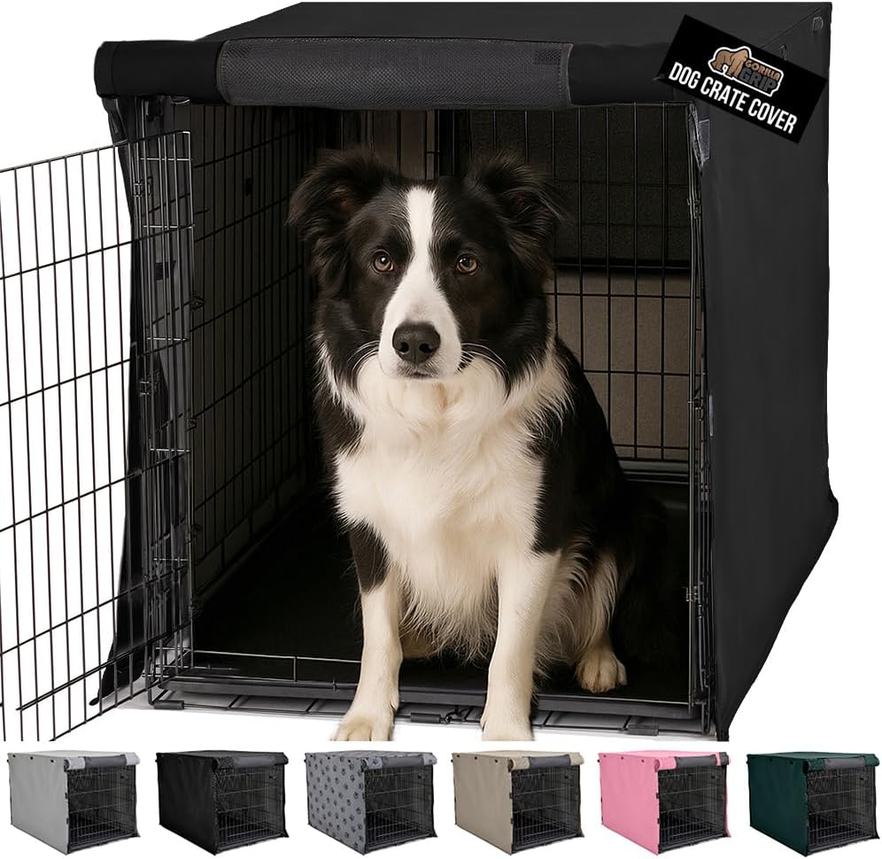 GORILLA GRIP Dog Crate Covers for 36 in Wire Kennels - Durable