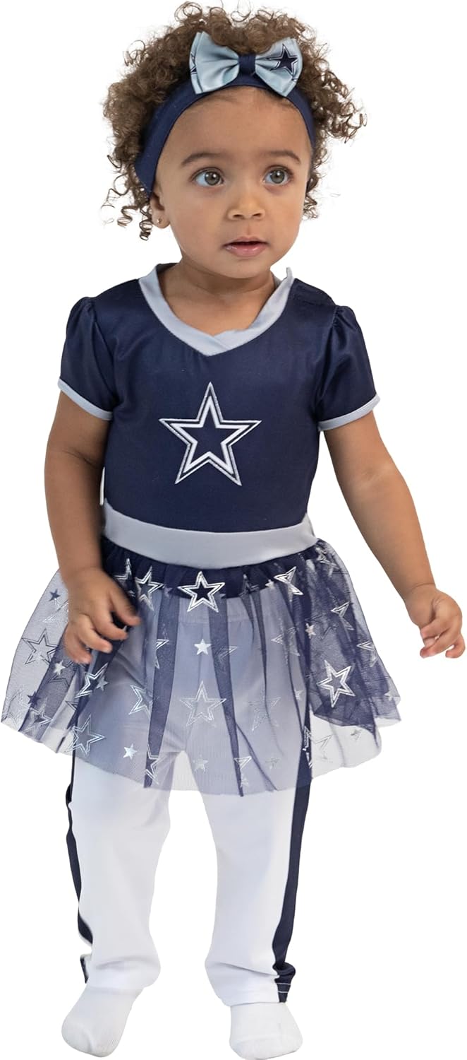 NFL Officially Licensed One-piece Bodysuit with Mesh Skirt