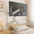 ZeboZap ZLTV8022 Wall Monitor Mount with Keyboard Tray - Space-Saving