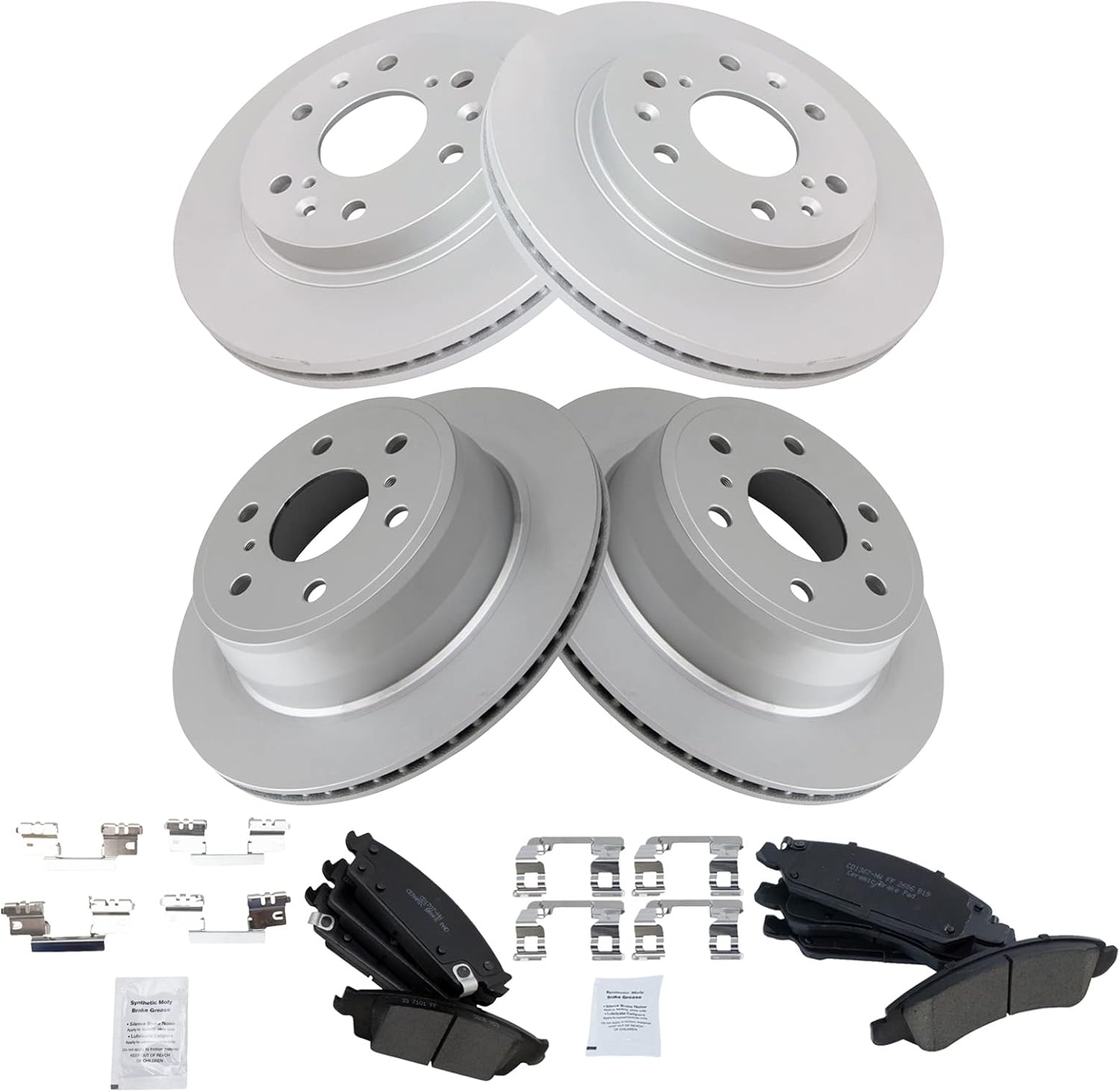 TRQ Front & Rear Ceramic Brake Pad & Coated Rotor Kit Review