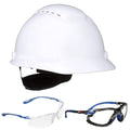 3M Hard Hat SecureFit H-701SFV-UV with Safety Glasses Pack