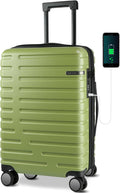 EMPSIGN Carry On Luggage 20in Spinner - Expandable Hard Shell