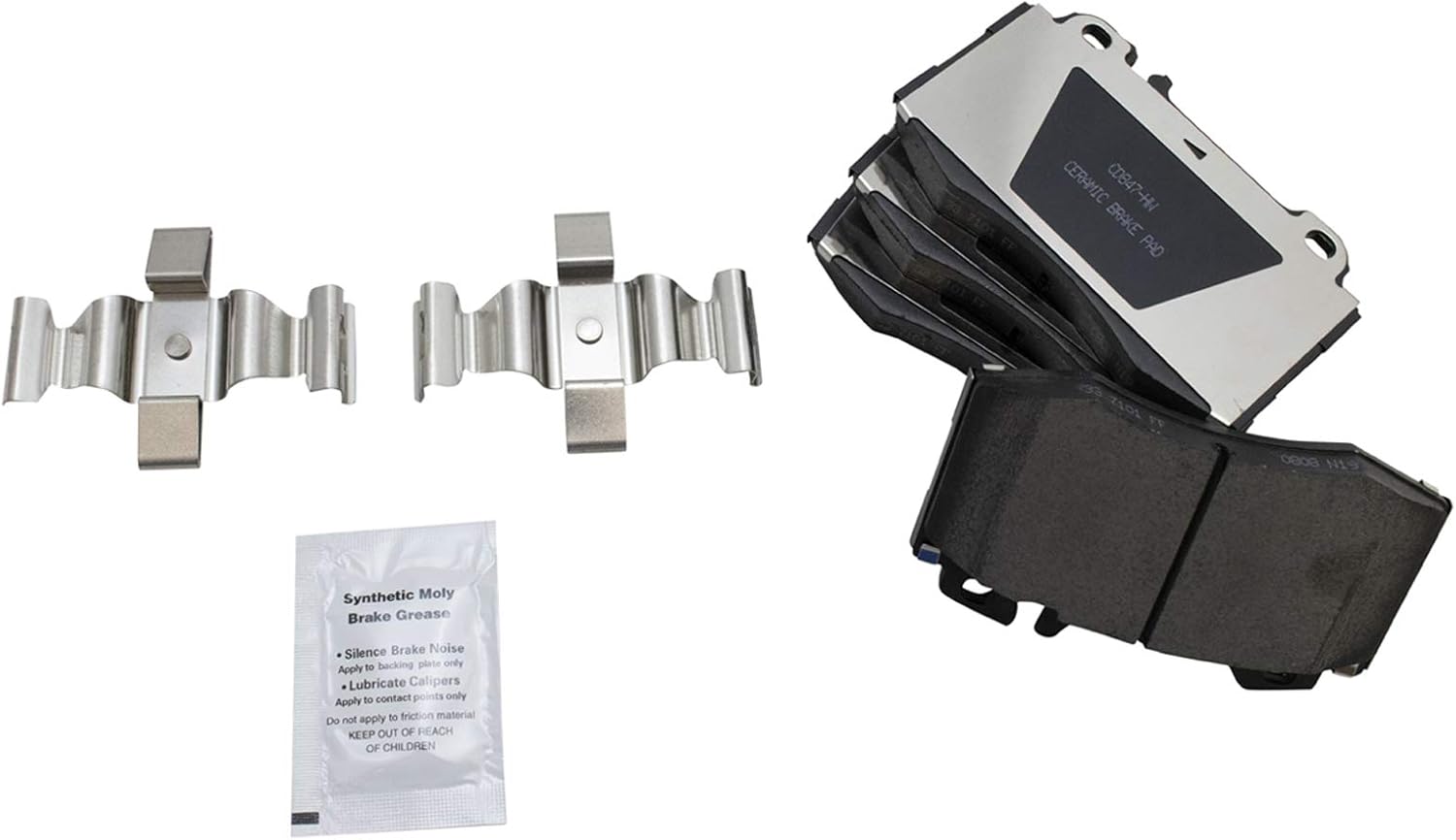 TRQ Front Posi Ceramic Brake Pad Kit for Mercedes Benz Vehicles