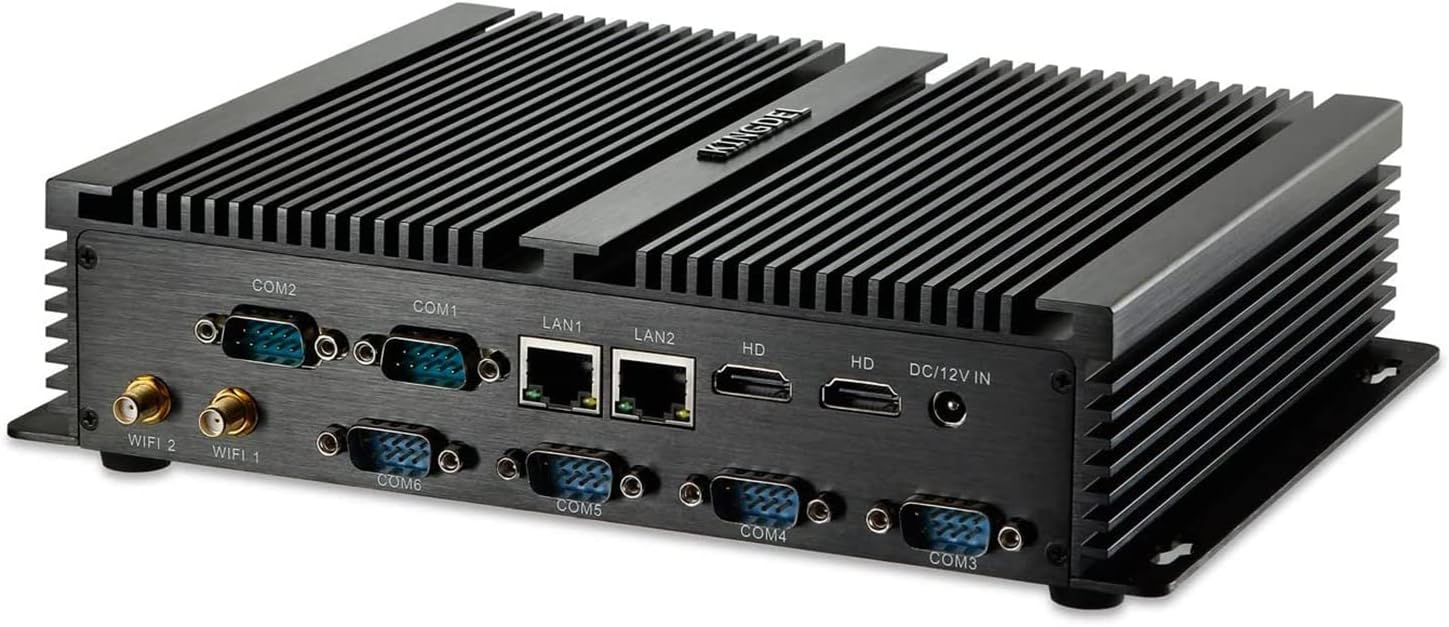 KINGDEL Fanless Mini Desktop Computer with Core i7 CPU and SSD