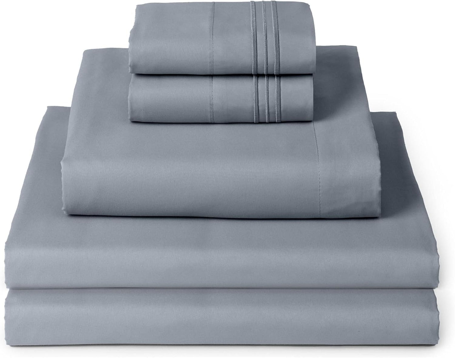 Mellanni Split King Sheets Set - Luxury Cooling Bedding