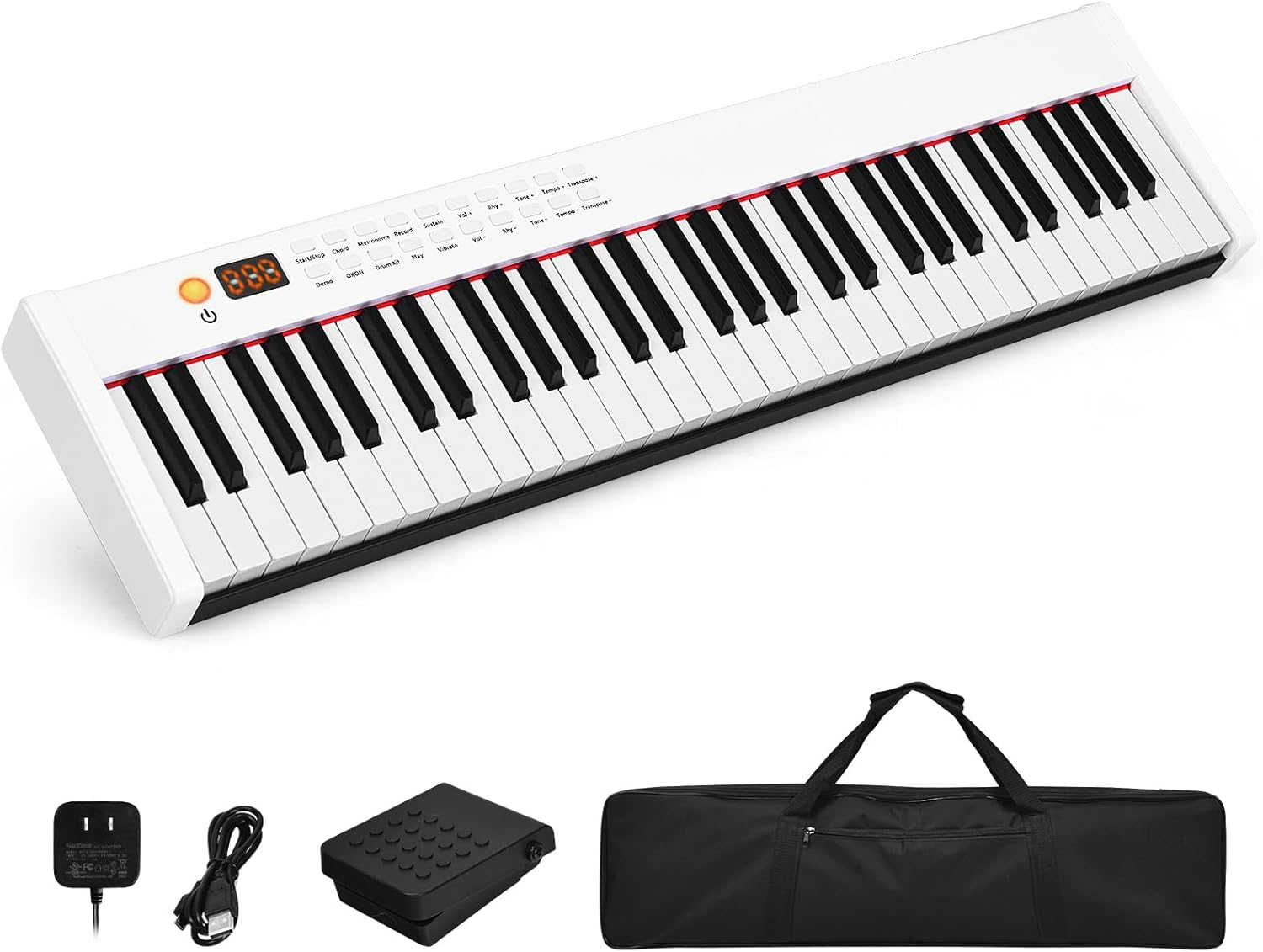 HONEY JOY 61-Key Digital Music Keyboard for Kids and Adults