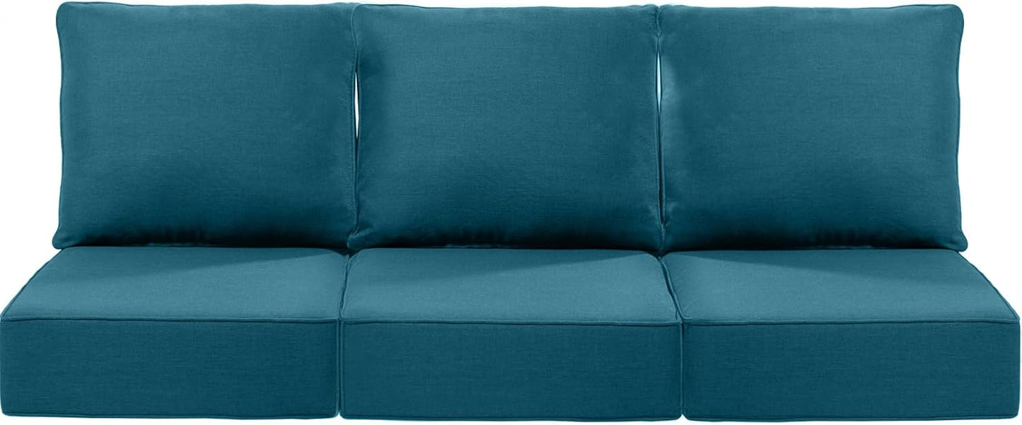 Luxury 24x24x6 Inch Patio Chair Cushions Set of 3 for Comfort