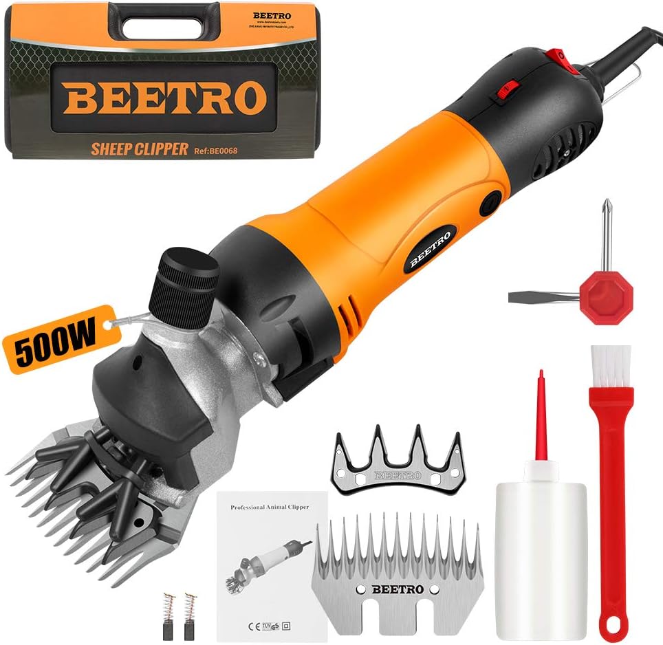 BEETRO 500W Electric Sheep Shears for Efficient Grooming Tasks