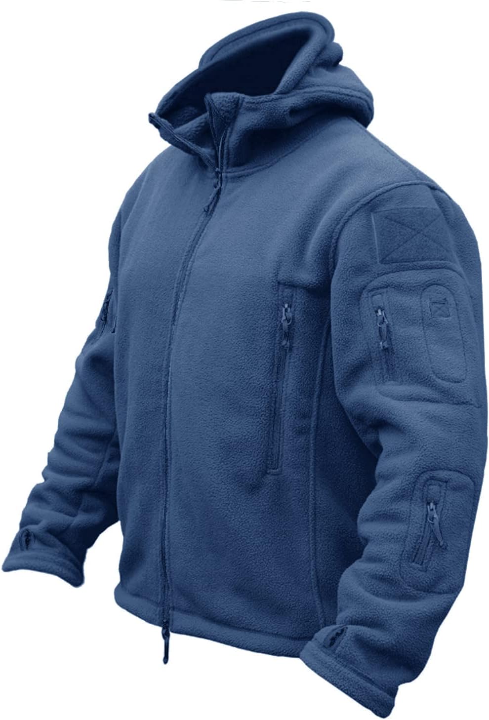 CRYSULLY Men's Tactical Fleece Jacket for Outdoor Adventures