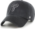 47 Clean Up Phillies Black White Outline Cap - Adjustable Fit