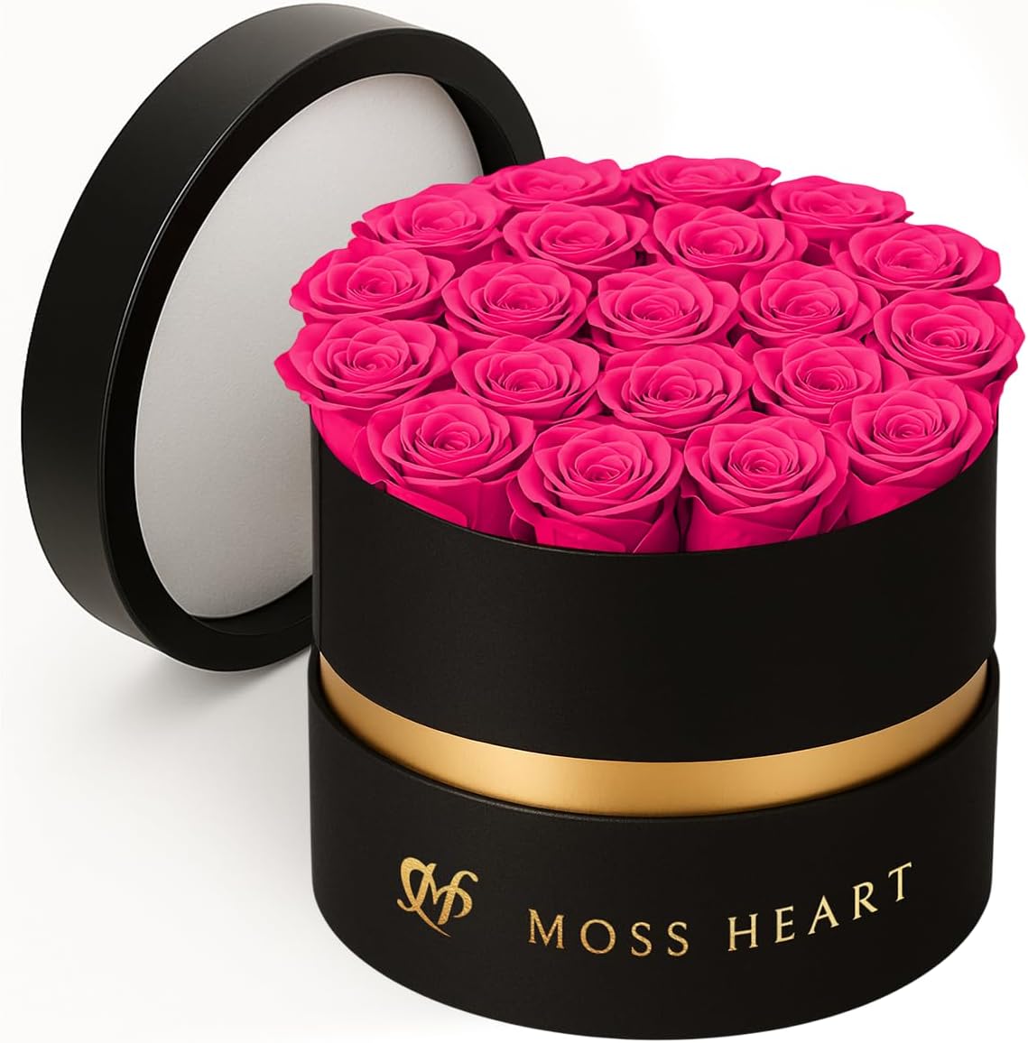 20 Preserved Roses in Designer Box for Lasting Beauty