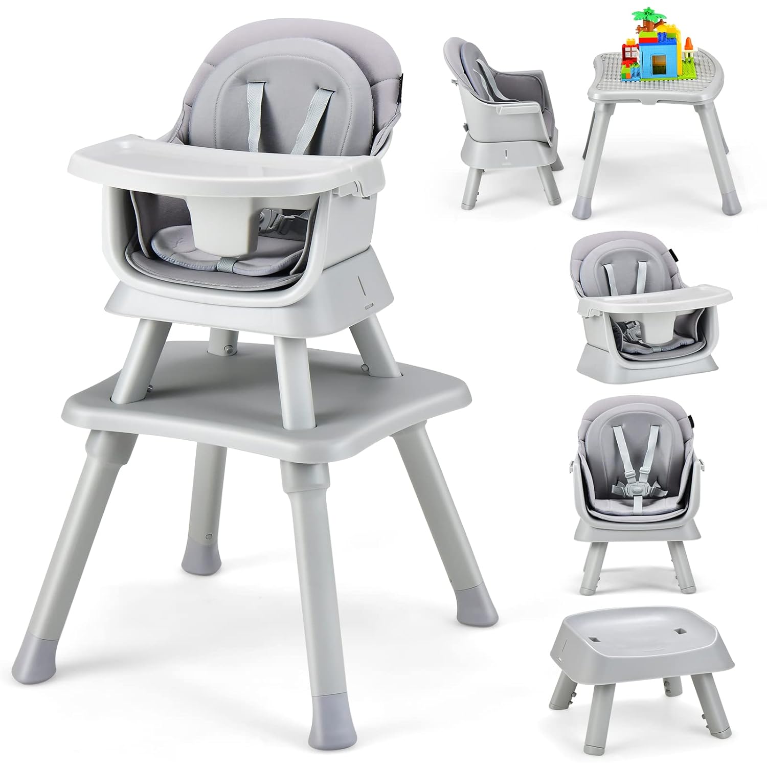 HONEY JOY 8 in 1 Baby High Chair for Growing Toddlers and Babies