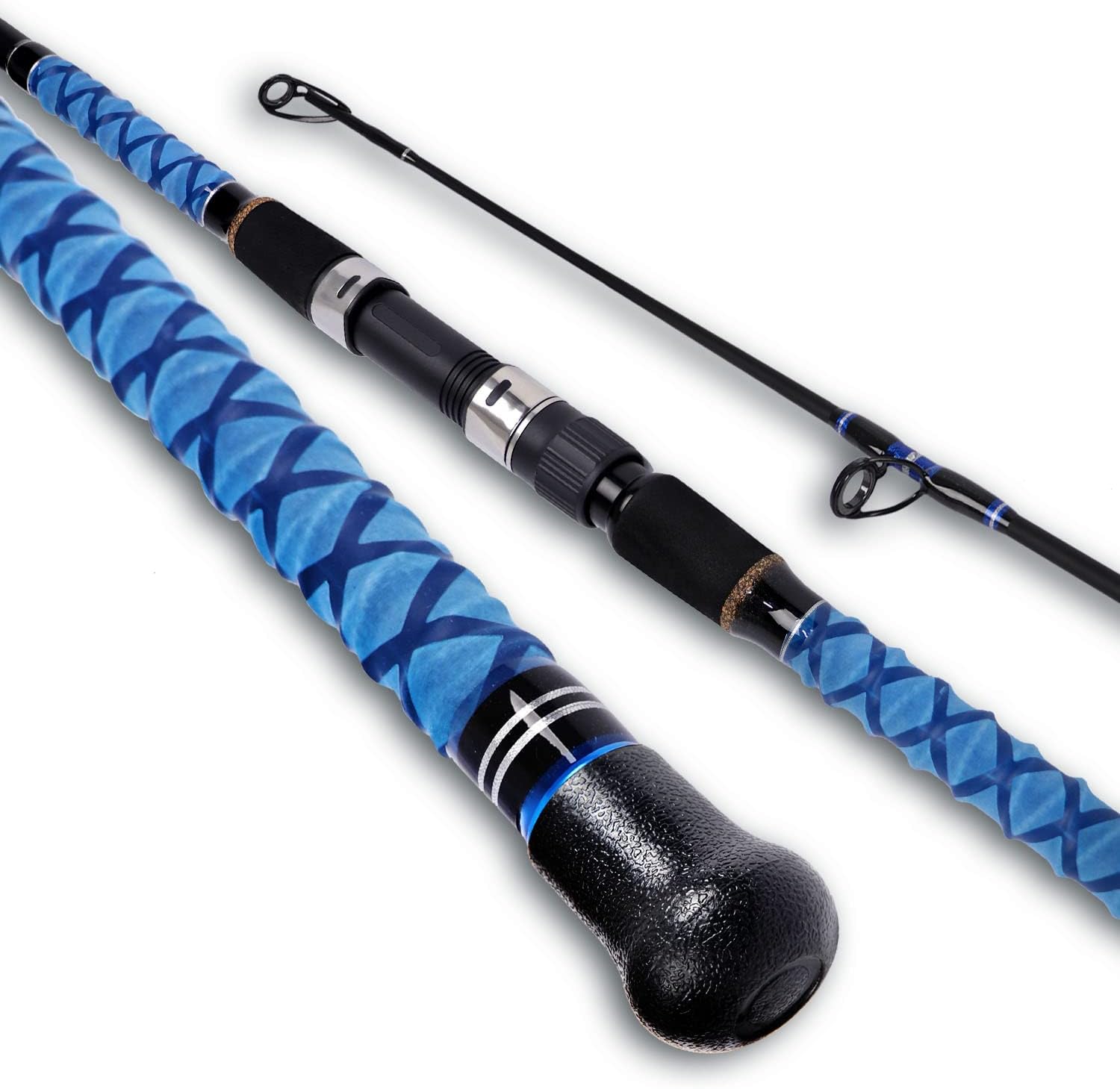Fiblink Surf Spinning Fishing Rod - Lightweight Travel Design