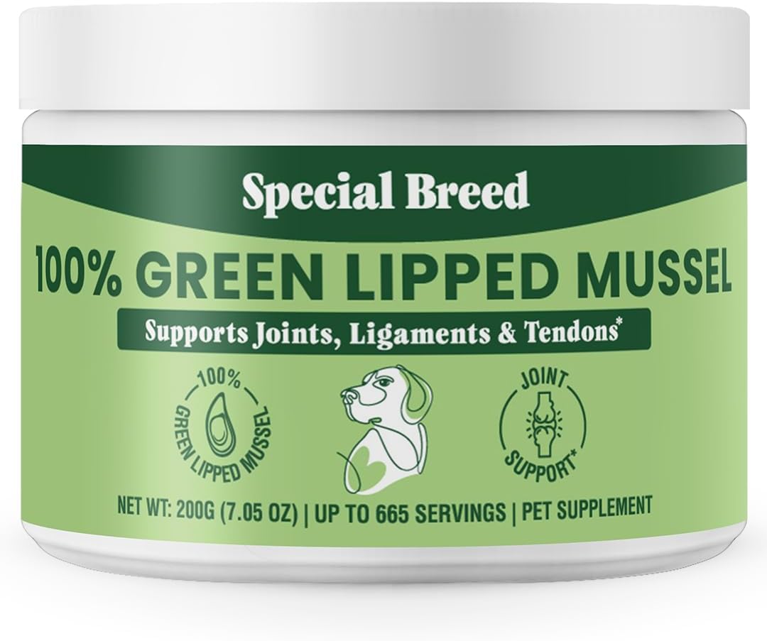 Natural Green Lipped Mussel Powder for Dogs & Cats - 200 Grams