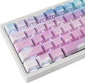 PBT Keycaps Double Shot Side Printed Gradient Pink Blue Keycap - Cute
