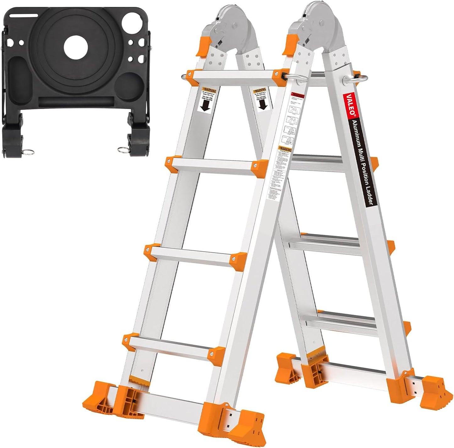 Valeo 14FT Multi Position Ladder with Anti-Slip A Frame Design
