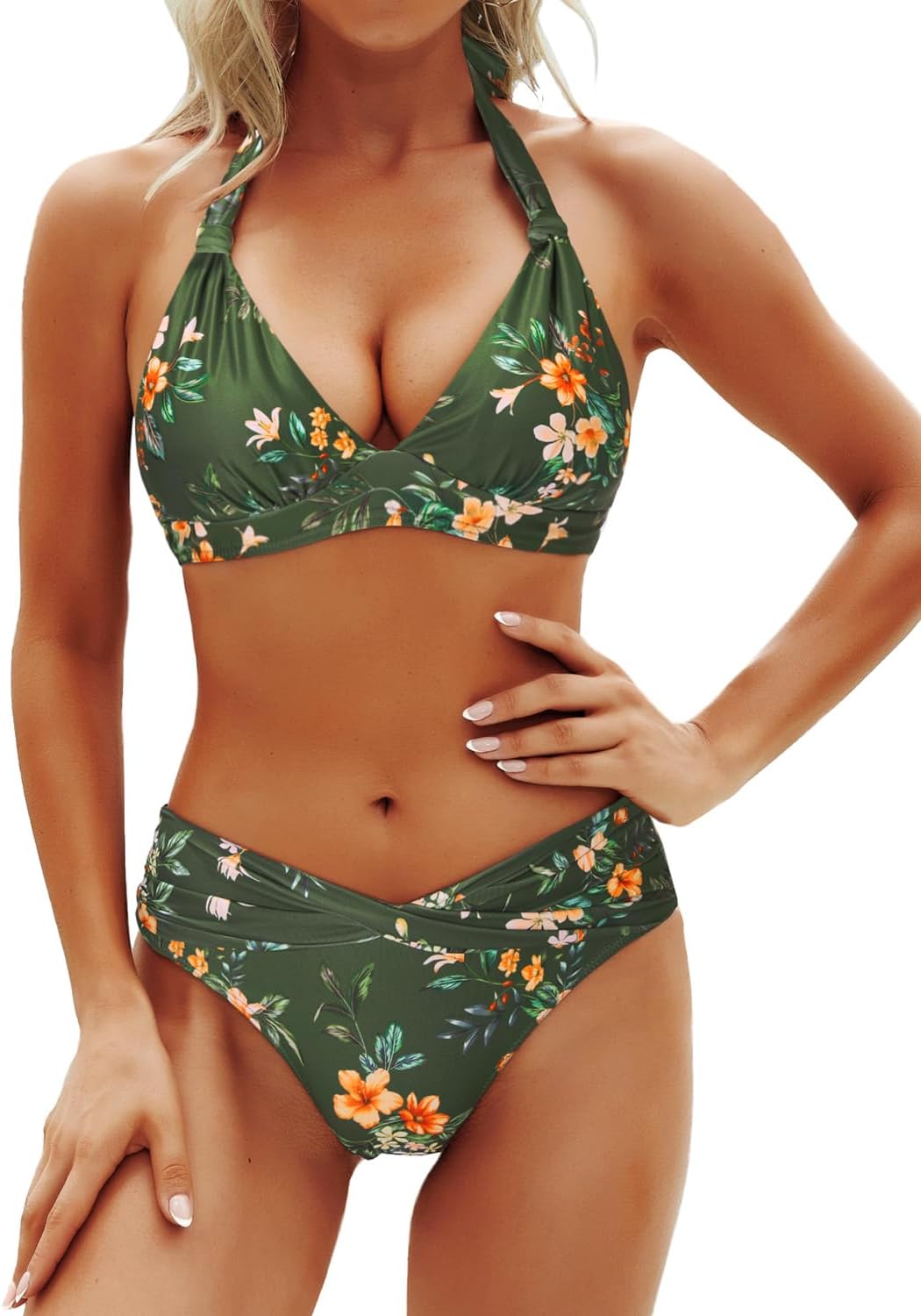 Stylish Vintage Two Piece Bathing Suits for Women by Yonique