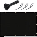 UPGRADE Privacy Fence Screen 6ftx10ft Black - 90% Blockage for Outdoor