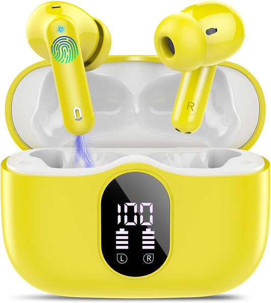 Wireless Earbuds Bluetooth 5.4 with Noise Cancelling Mic IP7
