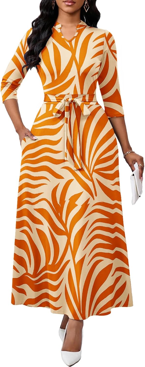 Maxi Dresses for Women Semi Formal Long Dress with Pockets