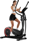 Elliptical Machine for Home - Quiet Magnetic Trainer with 15.5in