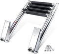 4 Step Boat Ladder Stainless Steel Telescopic Pontoon Ladder - Compact