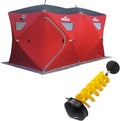 THUNDERBAY Ice Cube Pop-Up Hub-Style Ice Fishing Shelter - Spacious