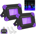 Rechargeable Black Lights Portable UV Flood Light - Bright 60 LED