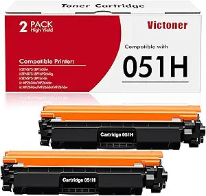 High Yield 051H Toner Cartridge 2-Pack for Canon Printers