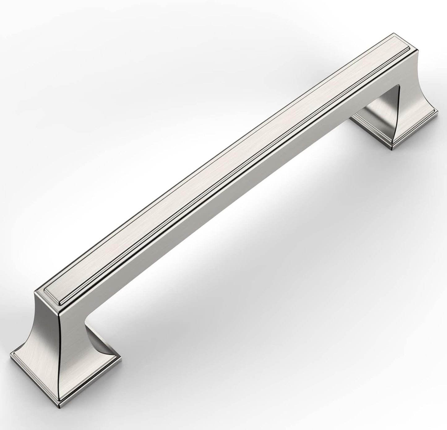 Amerdeco 15 Pack Brushed Satin Nickel Cabinet Hardware for Drawers