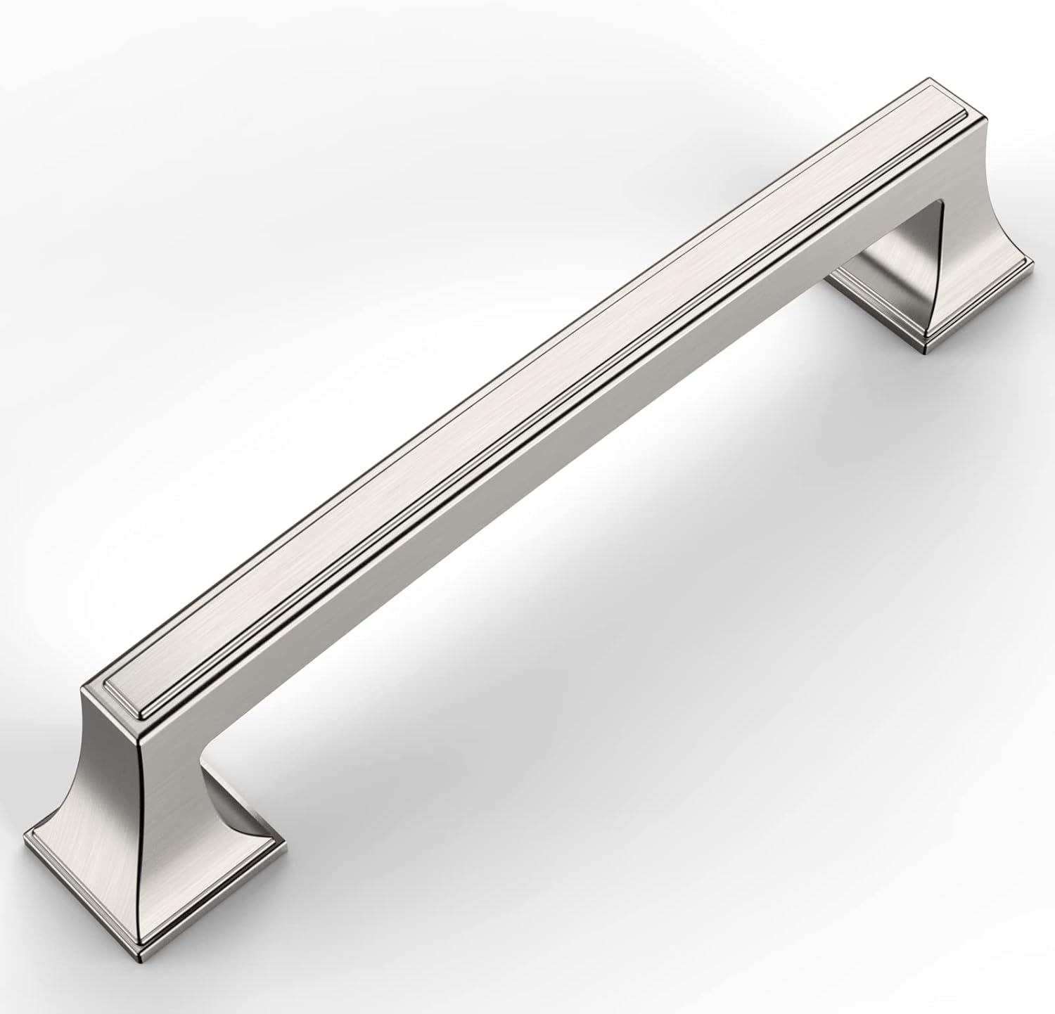 Amerdeco 15 Pack Brushed Satin Nickel Cabinet Hardware for Drawers