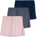 Women's Pajama Shorts 3-Pack - Ultra-Soft Sleep Lounge Shorts Bottoms