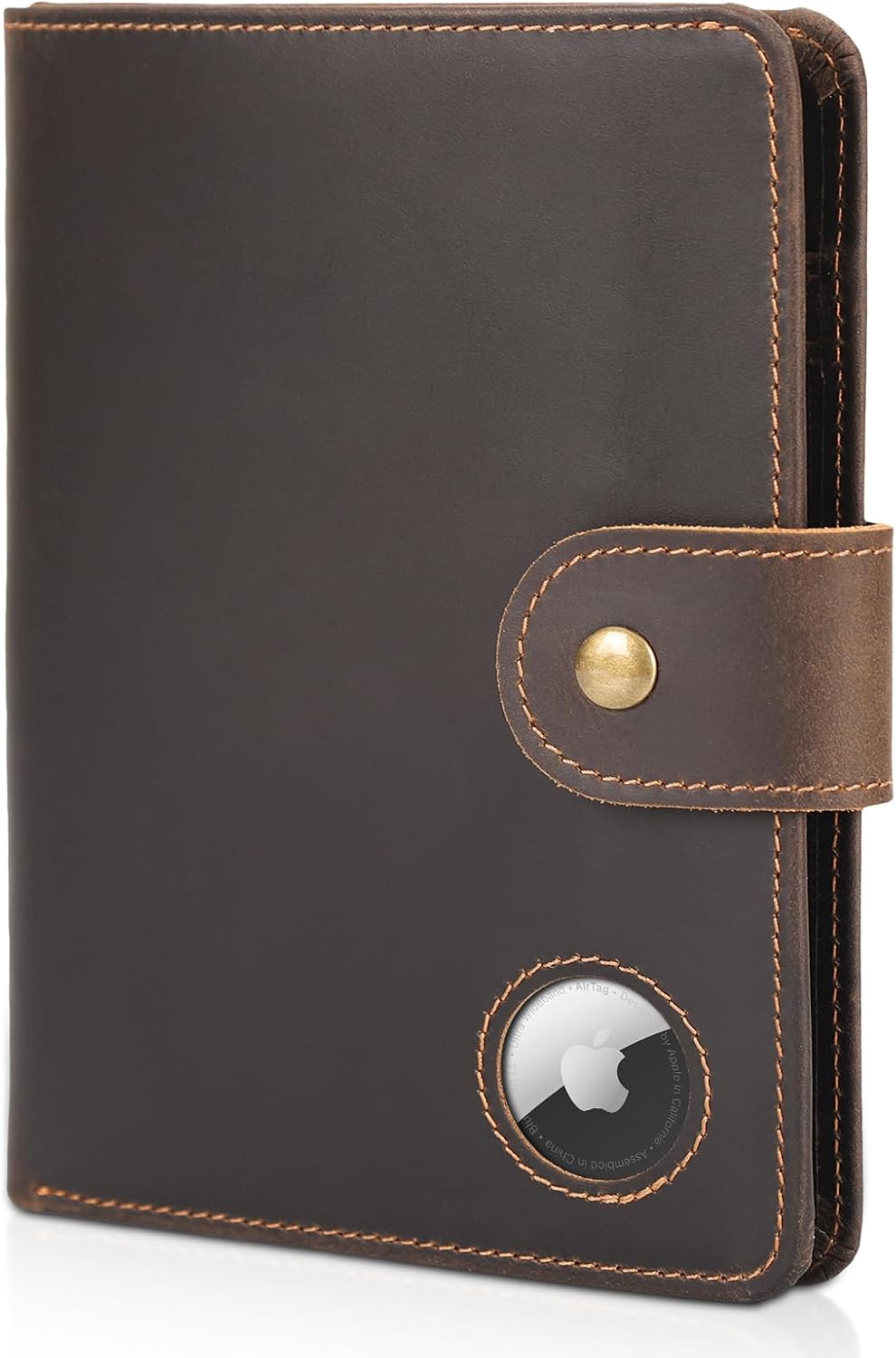 Polare Luxury RFID Blocking Leather Passport Holder Travel Wallet