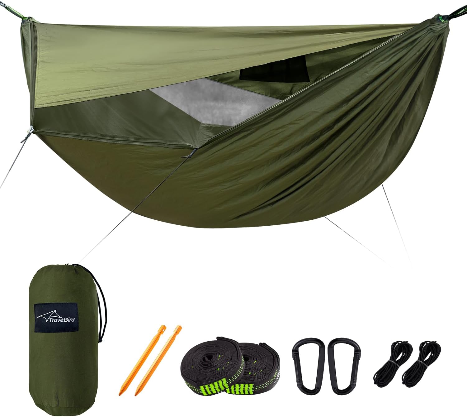 Camping Hammock with Mosquito Net and Sunshade for Travel