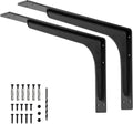 24 x 14.2 in Shelf Brackets L Shelf Brackets - Heavy Duty Support