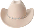 Rhinestone Wide Brim Cowgirl Hat for Western Style Lovers