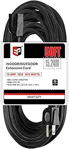 EP 50 Ft Outdoor Extension Cord - Heavy Duty Power Cable