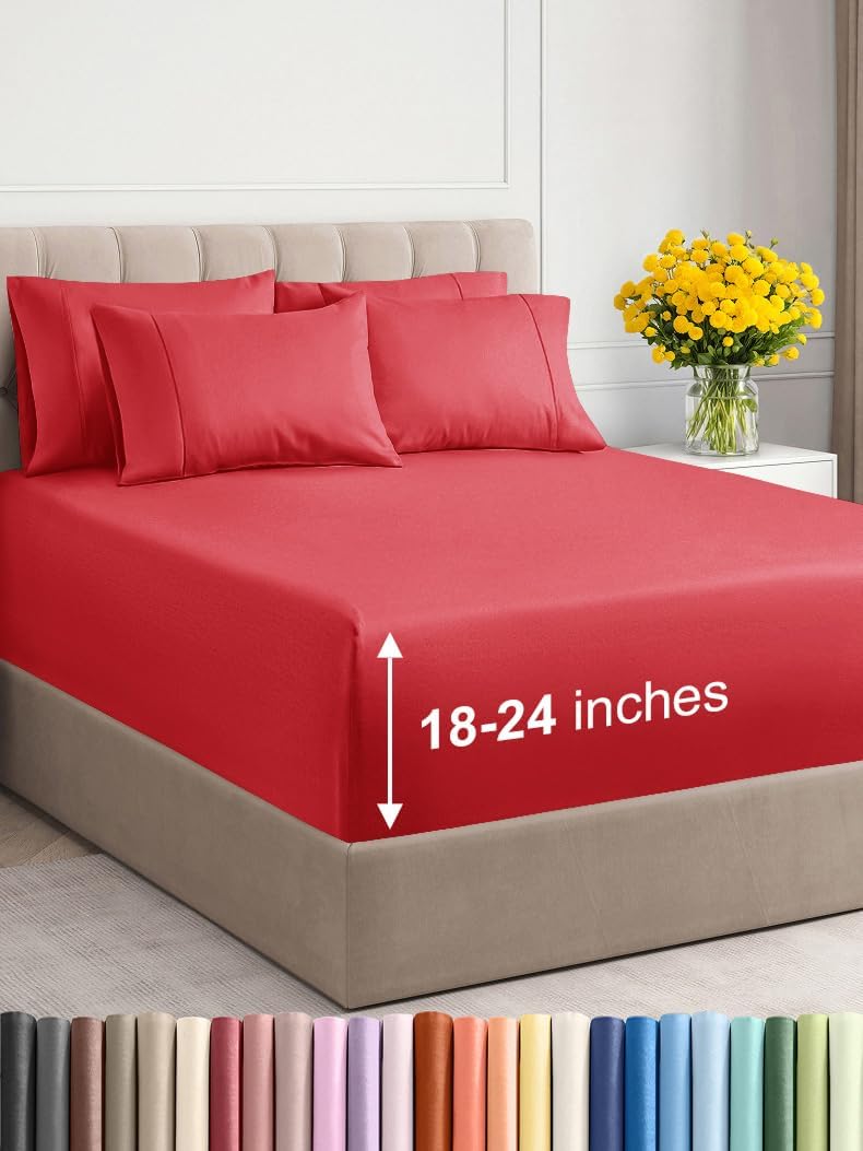 Extra Deep Queen Sheet Set for Ultimate Comfort and Fit