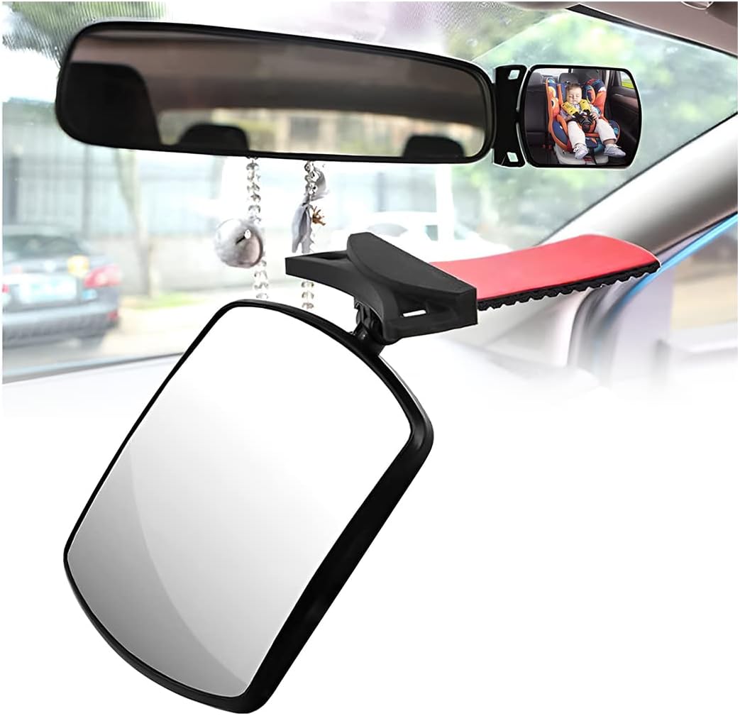 Moioee Baby Rearview Mirror - Clear Rear Row View