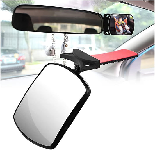 Moioee Baby Rearview Mirror - Clear Rear Row View