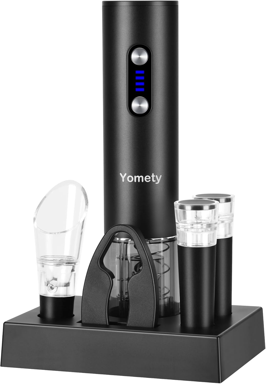 Electric Opener Set with Rechargeable Corkscrew and Accessories