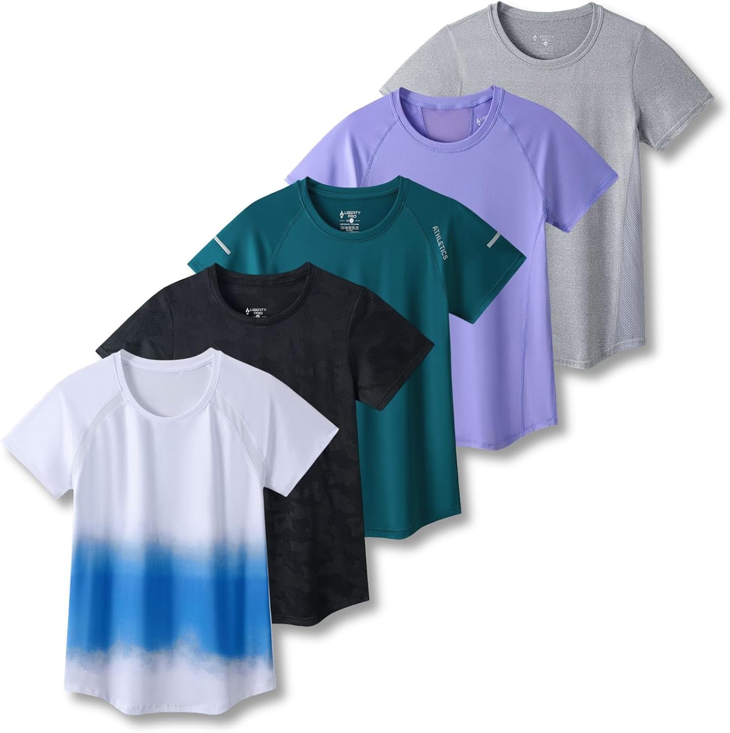 Women's Dry Fit Short Sleeve T Shirts for Gym Yoga Running